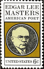 Edgar Lee Masters on a US stamp